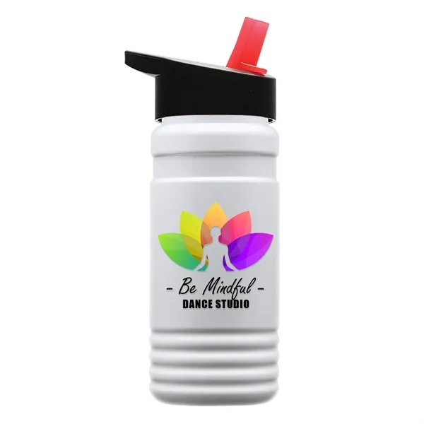 Big Grip 20 oz. Transparent Bottle -Flip Straw Lid... from ASI 40480 Koozie Group