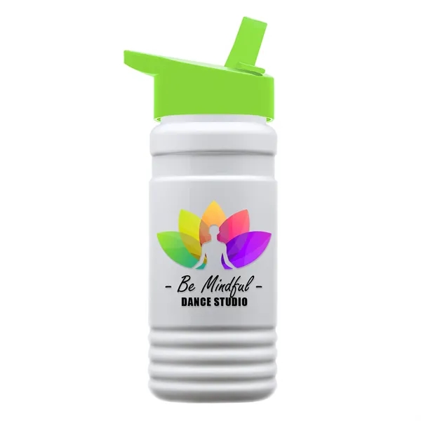 Big Grip 20 oz. Transparent Bottle -Flip Straw Lid... from ASI 40480 Koozie Group