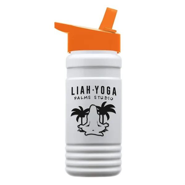 Big Grip 20 oz. Transparent Bottle -Flip Straw Lid... from ASI 40480 Koozie Group