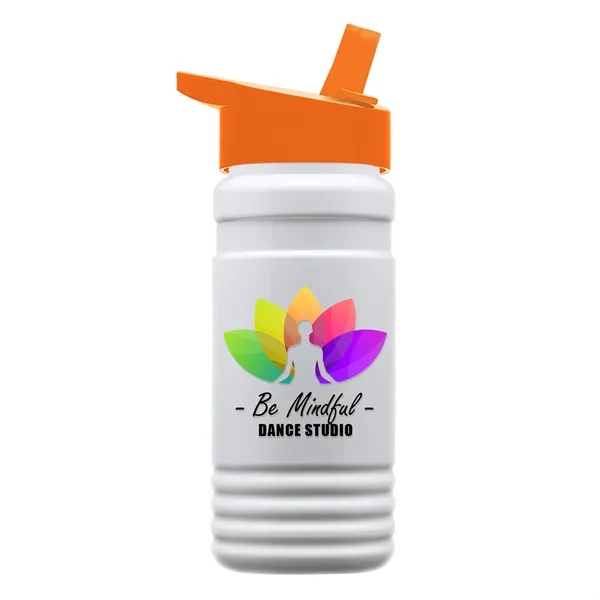 Big Grip 20 oz. Transparent Bottle -Flip Straw Lid... from ASI 40480 Koozie Group