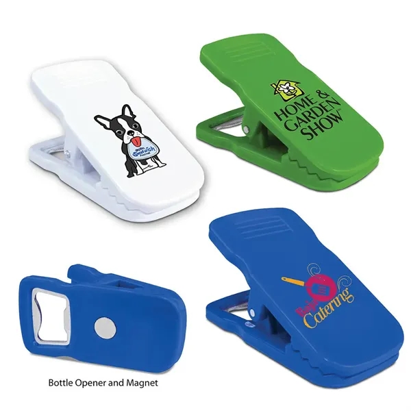 Magnetic Bottle Opener/bag Clip, Full Color Digital... from ASI 30270 Aakron Line