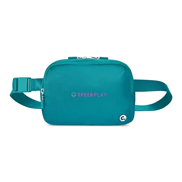 Crossbody belt bag with adjustable webbing belt and magnetic buckle.... from ASI 56070 Gemline / Gemline®
