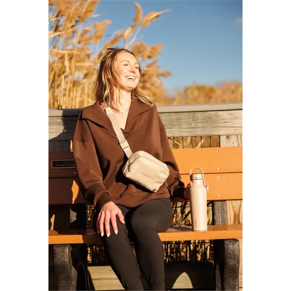 Crossbody belt bag with adjustable webbing belt and magnetic buckle.... from ASI 56070 Gemline / Gemline®