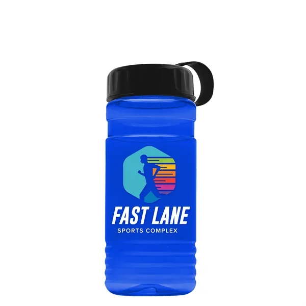 Big Grip 20 oz. Transparent Bottle - Tethered Lid... from ASI 40480 Koozie Group