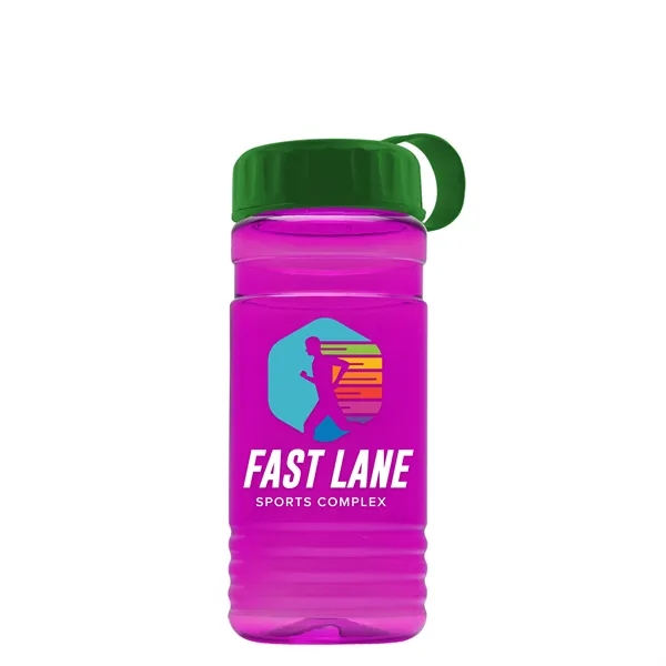 Big Grip 20 oz. Transparent Bottle - Tethered Lid... from ASI 40480 Koozie Group