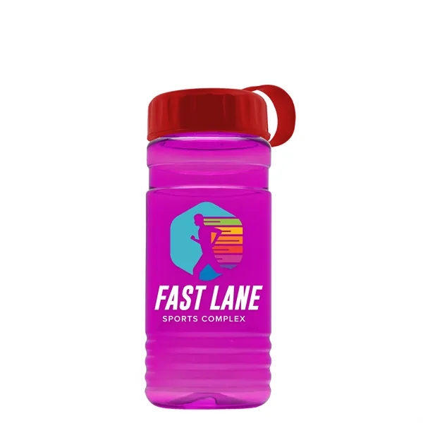 Big Grip 20 oz. Transparent Bottle - Tethered Lid... from ASI 40480 Koozie Group