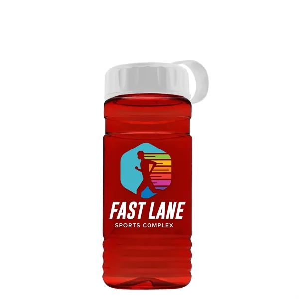 Big Grip 20 oz. Transparent Bottle - Tethered Lid... from ASI 40480 Koozie Group