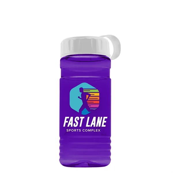 Big Grip 20 oz. Transparent Bottle - Tethered Lid... from ASI 40480 Koozie Group