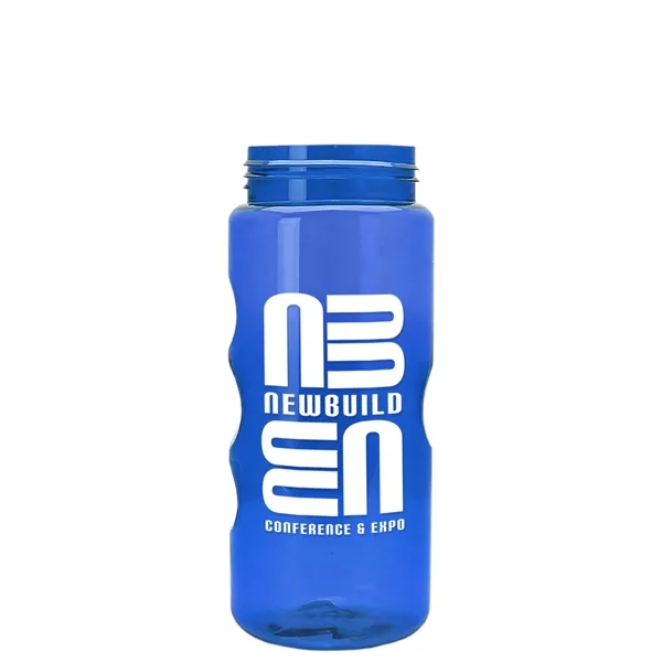 22 oz Mini Mountain Bottle with Oval Crest lid. Heavy-wall Construction... from ASI 40480 Koozie Group