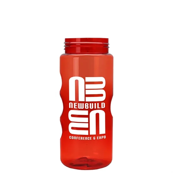 22 oz Mini Mountain Bottle with Oval Crest lid. Heavy-wall Construction... from ASI 40480 Koozie Group