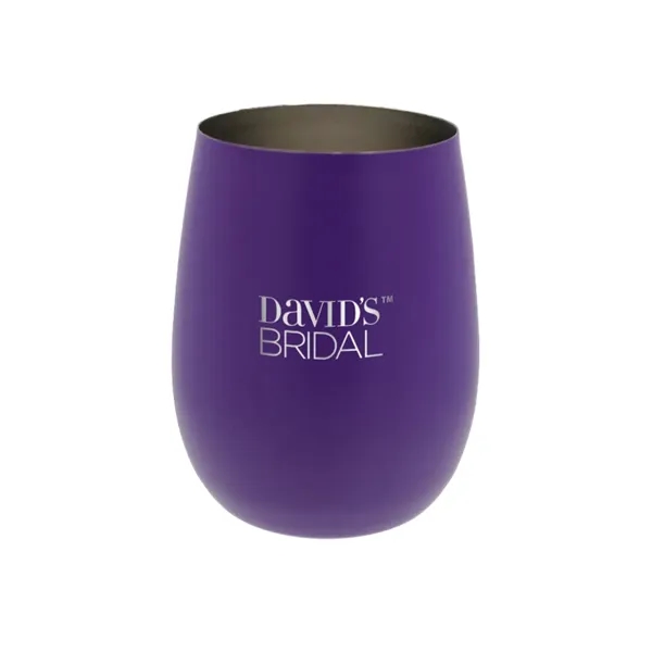 12 oz. Recycled Stainless Wine Glass, Laser, Standard... from ASI 30270 Aakron Line
