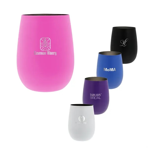 12 oz. Recycled Stainless Wine Glass, Laser, Standard... from ASI 30270 Aakron Line