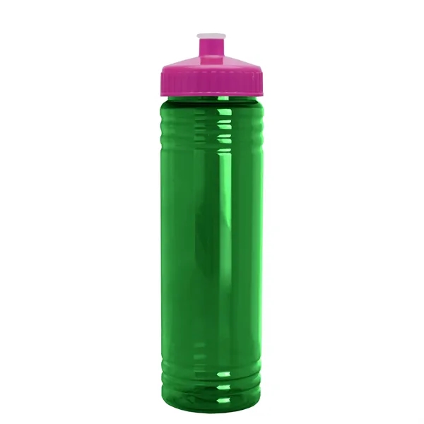 24 oz. Slim Fit UpCycle rPET Bottle with Push-Pull Lid. Molded... from ASI 40480 Koozie Group