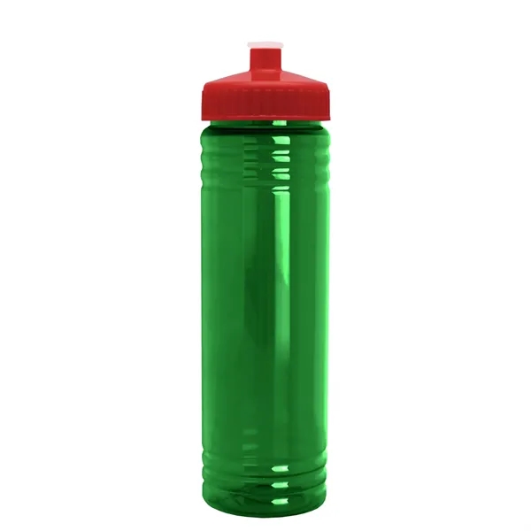 24 oz. Slim Fit UpCycle rPET Bottle with Push-Pull Lid. Molded... from ASI 40480 Koozie Group
