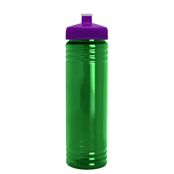 24 oz. Slim Fit UpCycle rPET Bottle with Push-Pull Lid. Molded... from ASI 40480 Koozie Group