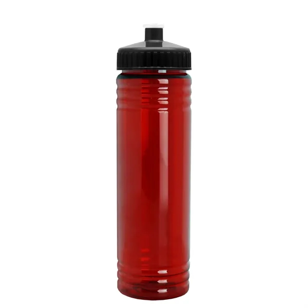 24 oz. Slim Fit UpCycle rPET Bottle with Push-Pull Lid. Molded... from ASI 40480 Koozie Group
