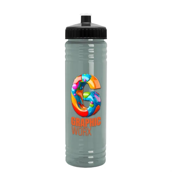 24 oz. Slim Fit UpCycle rPET Bottle with Push-Pull Lid. Molded... from ASI 40480 Koozie Group