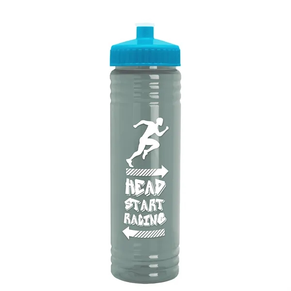 24 oz. Slim Fit UpCycle rPET Bottle with Push-Pull Lid. Molded... from ASI 40480 Koozie Group
