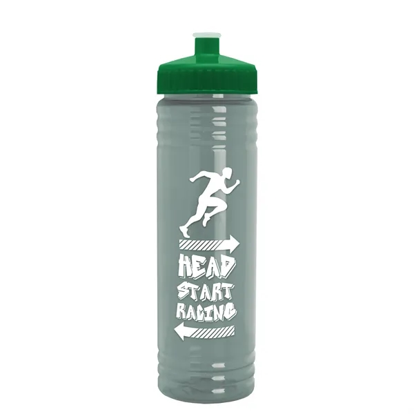 24 oz. Slim Fit UpCycle rPET Bottle with Push-Pull Lid. Molded... from ASI 40480 Koozie Group