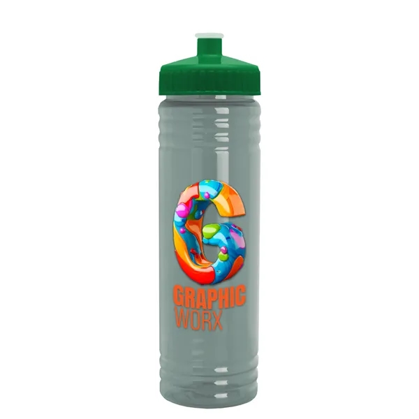 24 oz. Slim Fit UpCycle rPET Bottle with Push-Pull Lid. Molded... from ASI 40480 Koozie Group
