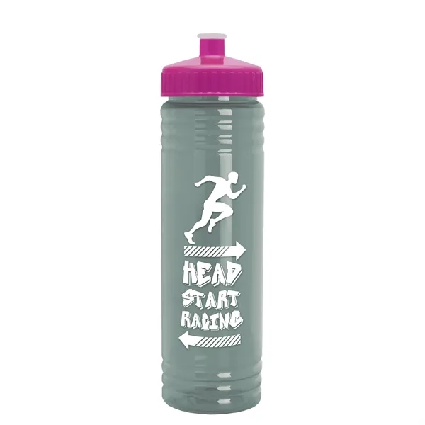 24 oz. Slim Fit UpCycle rPET Bottle with Push-Pull Lid. Molded... from ASI 40480 Koozie Group