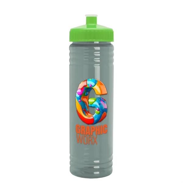 24 oz. Slim Fit UpCycle rPET Bottle with Push-Pull Lid. Molded... from ASI 40480 Koozie Group