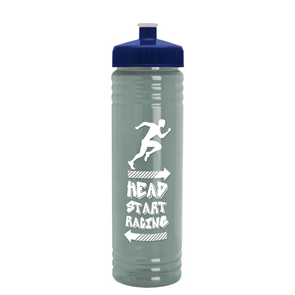 24 oz. Slim Fit UpCycle rPET Bottle with Push-Pull Lid. Molded... from ASI 40480 Koozie Group