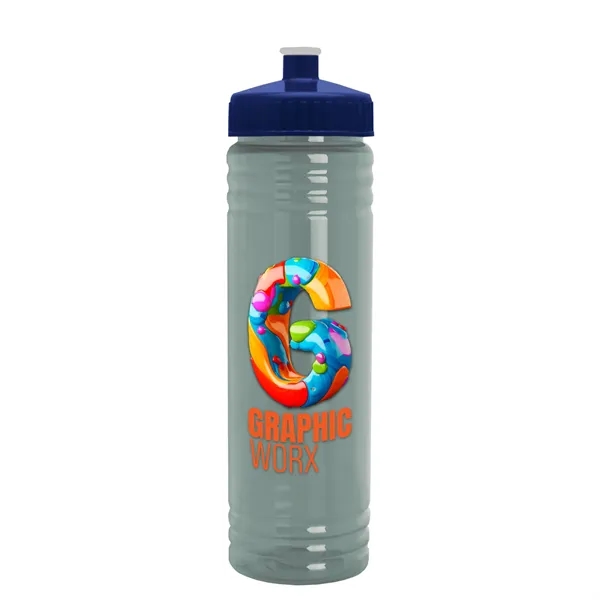 24 oz. Slim Fit UpCycle rPET Bottle with Push-Pull Lid. Molded... from ASI 40480 Koozie Group