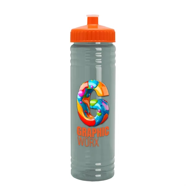 24 oz. Slim Fit UpCycle rPET Bottle with Push-Pull Lid. Molded... from ASI 40480 Koozie Group