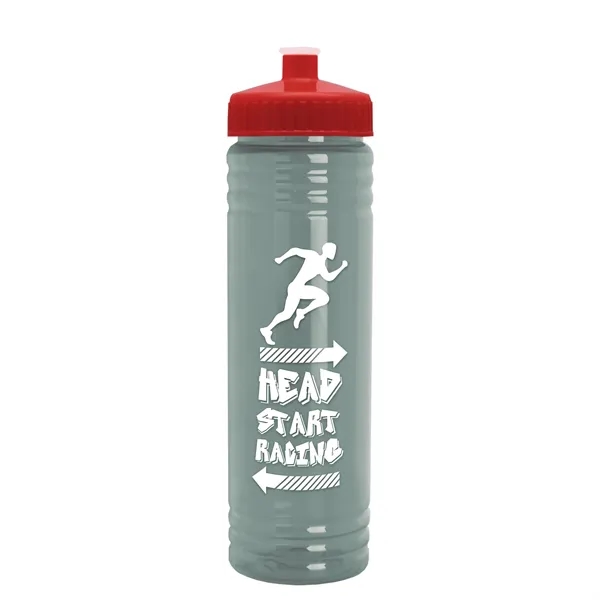 24 oz. Slim Fit UpCycle rPET Bottle with Push-Pull Lid. Molded... from ASI 40480 Koozie Group