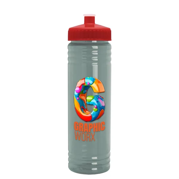 24 oz. Slim Fit UpCycle rPET Bottle with Push-Pull Lid. Molded... from ASI 40480 Koozie Group