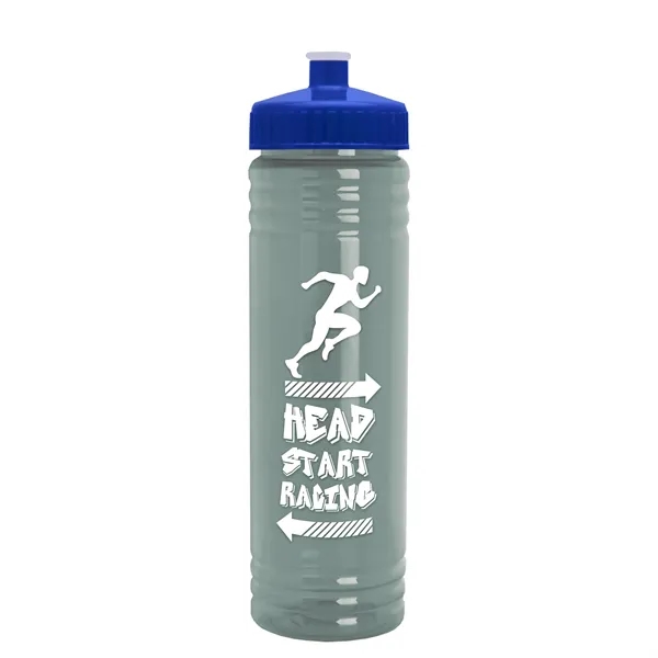 24 oz. Slim Fit UpCycle rPET Bottle with Push-Pull Lid. Molded... from ASI 40480 Koozie Group