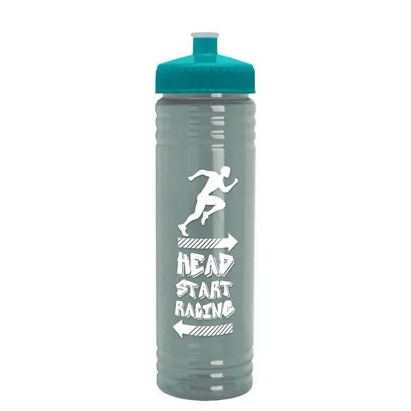 24 oz. Slim Fit UpCycle rPET Bottle with Push-Pull Lid. Molded... from ASI 40480 Koozie Group