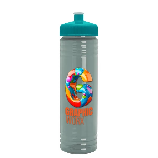 24 oz. Slim Fit UpCycle rPET Bottle with Push-Pull Lid. Molded... from ASI 40480 Koozie Group
