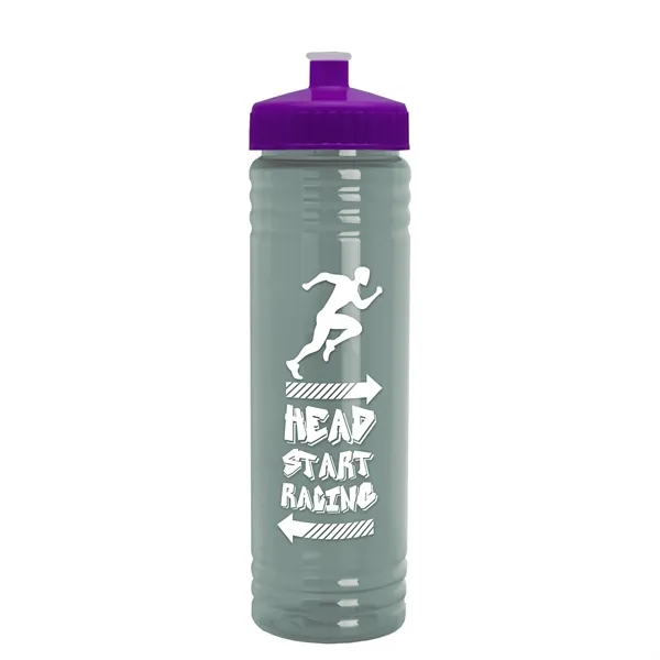 24 oz. Slim Fit UpCycle rPET Bottle with Push-Pull Lid. Molded... from ASI 40480 Koozie Group