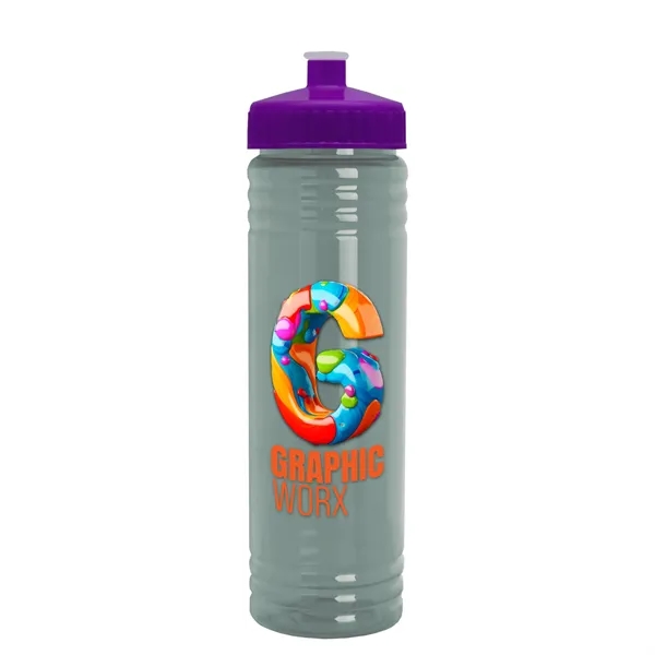 24 oz. Slim Fit UpCycle rPET Bottle with Push-Pull Lid. Molded... from ASI 40480 Koozie Group