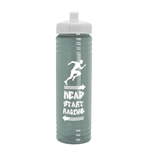 24 oz. Slim Fit UpCycle rPET Bottle with Push-Pull Lid. Molded... from ASI 40480 Koozie Group