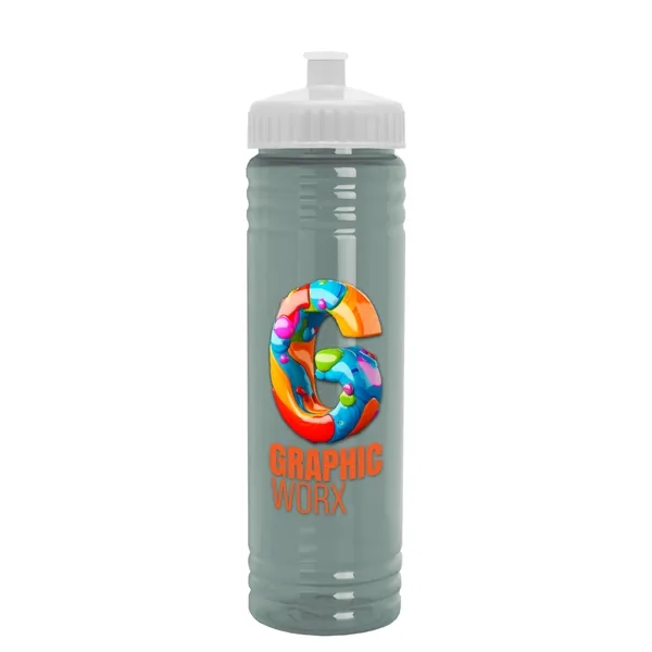 24 oz. Slim Fit UpCycle rPET Bottle with Push-Pull Lid. Molded... from ASI 40480 Koozie Group