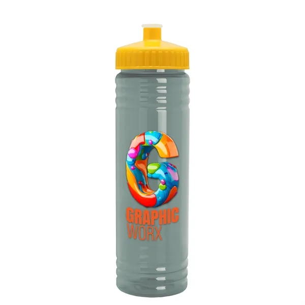 24 oz. Slim Fit UpCycle rPET Bottle with Push-Pull Lid. Molded... from ASI 40480 Koozie Group