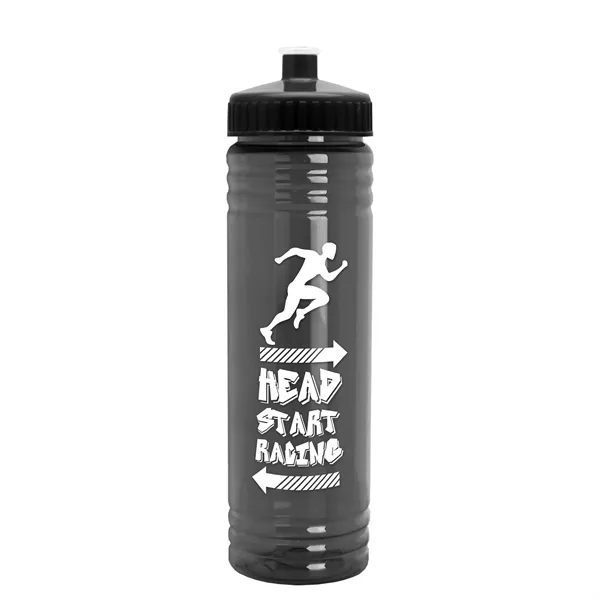 24 oz. Slim Fit UpCycle rPET Bottle with Push-Pull Lid. Molded... from ASI 40480 Koozie Group
