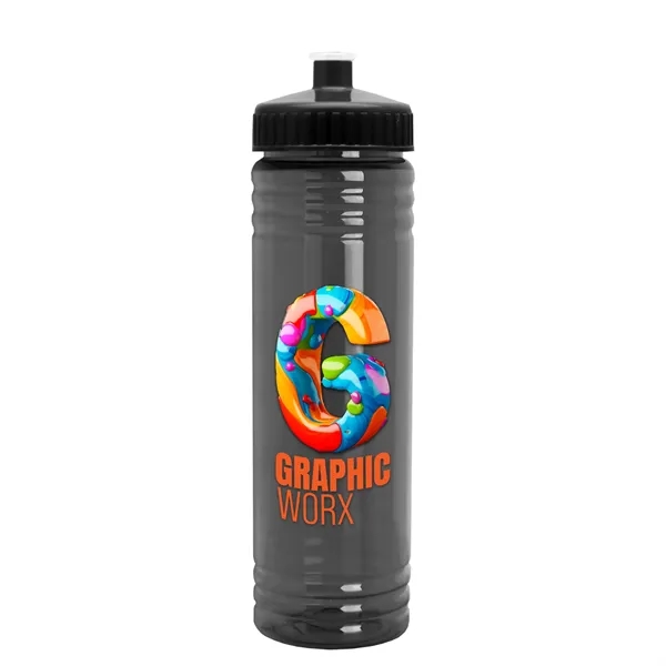 24 oz. Slim Fit UpCycle rPET Bottle with Push-Pull Lid. Molded... from ASI 40480 Koozie Group
