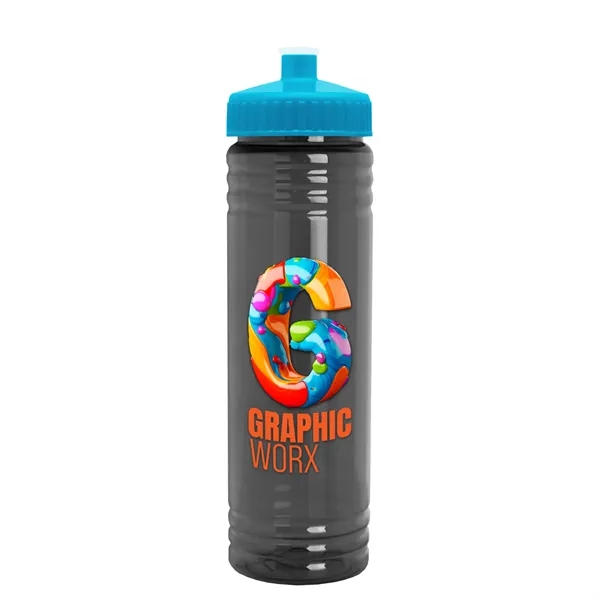 24 oz. Slim Fit UpCycle rPET Bottle with Push-Pull Lid. Molded... from ASI 40480 Koozie Group