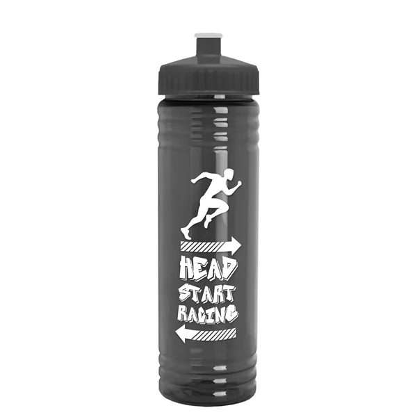 24 oz. Slim Fit UpCycle rPET Bottle with Push-Pull Lid. Molded... from ASI 40480 Koozie Group