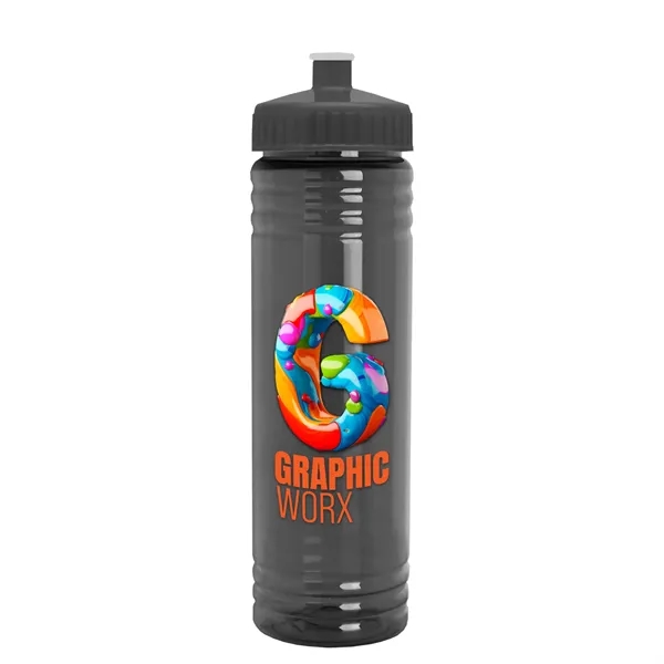 24 oz. Slim Fit UpCycle rPET Bottle with Push-Pull Lid. Molded... from ASI 40480 Koozie Group