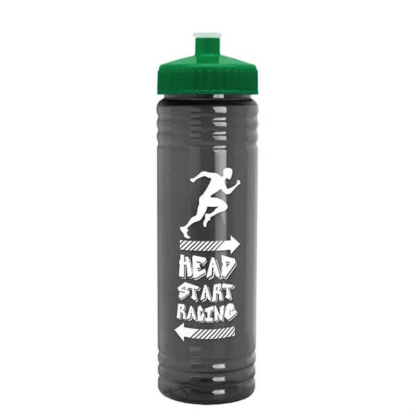 24 oz. Slim Fit UpCycle rPET Bottle with Push-Pull Lid. Molded... from ASI 40480 Koozie Group