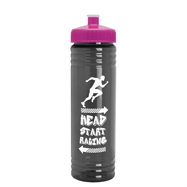 24 oz. Slim Fit UpCycle rPET Bottle with Push-Pull Lid. Molded... from ASI 40480 Koozie Group