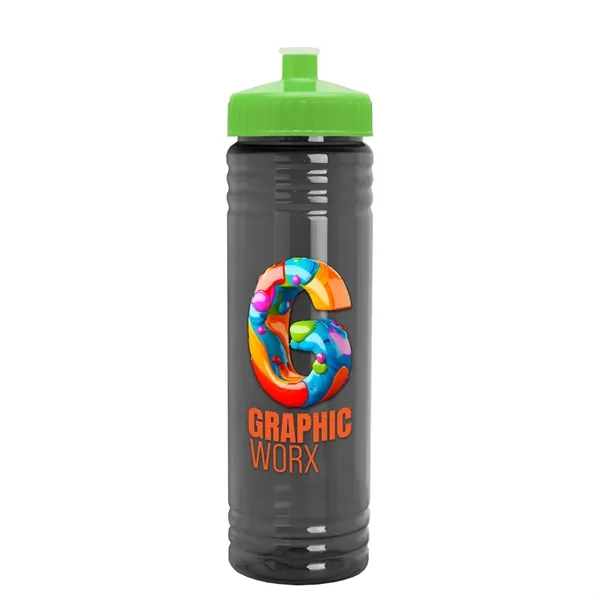24 oz. Slim Fit UpCycle rPET Bottle with Push-Pull Lid. Molded... from ASI 40480 Koozie Group