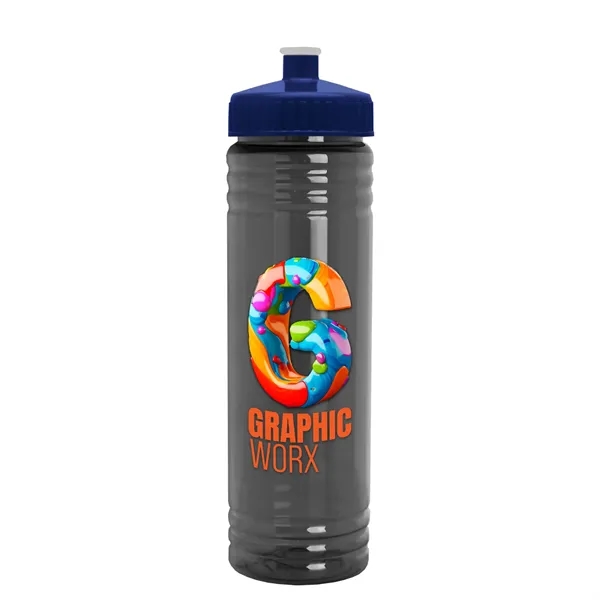 24 oz. Slim Fit UpCycle rPET Bottle with Push-Pull Lid. Molded... from ASI 40480 Koozie Group