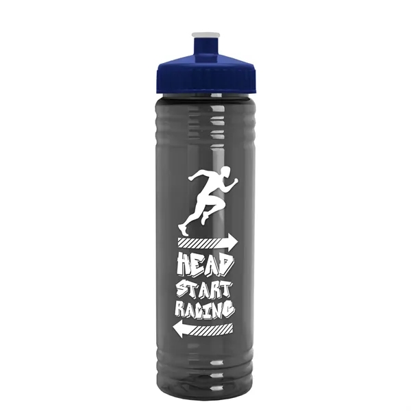 24 oz. Slim Fit UpCycle rPET Bottle with Push-Pull Lid. Molded... from ASI 40480 Koozie Group