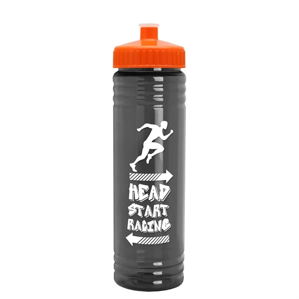 24 oz. Slim Fit UpCycle rPET Bottle with Push-Pull Lid. Molded... from ASI 40480 Koozie Group